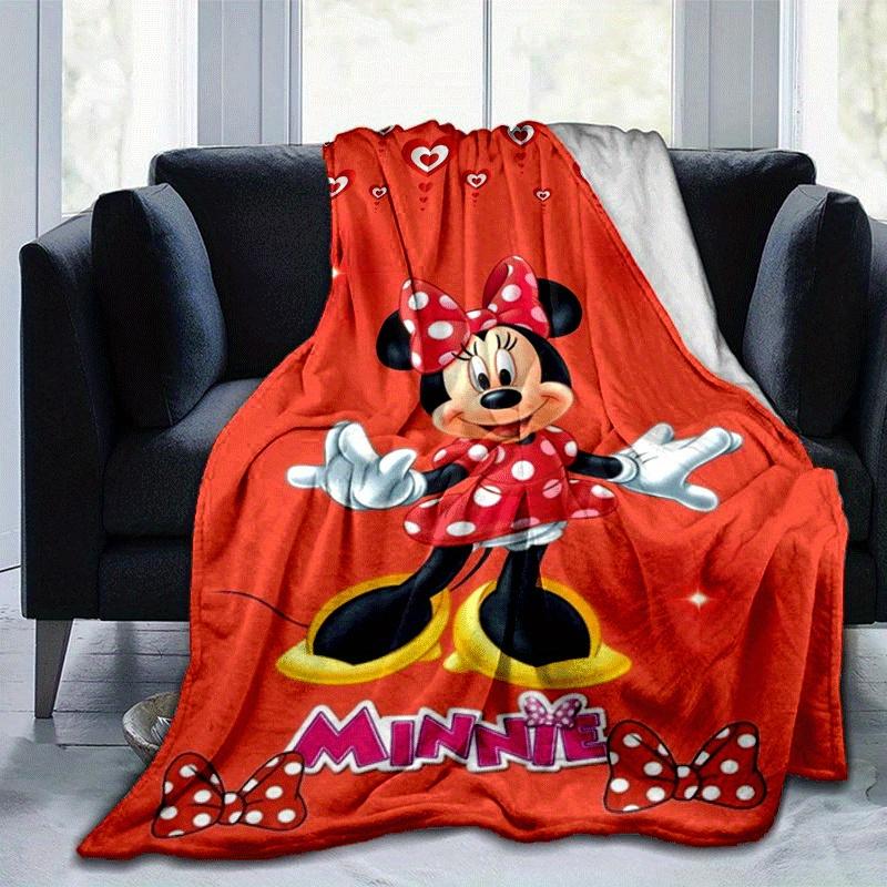 1pc Minnie Printing Blanket - Soft, All-Season Throw for Living Room, Bedroom,Personalized Gift with Adorable Cartoon Design