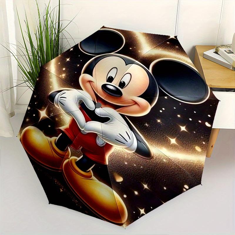 

Mickey Mouse Heart Automatic folding umbrella, 8 ribs portable foldable design, best choice for business and going out, birthday, Halloween,