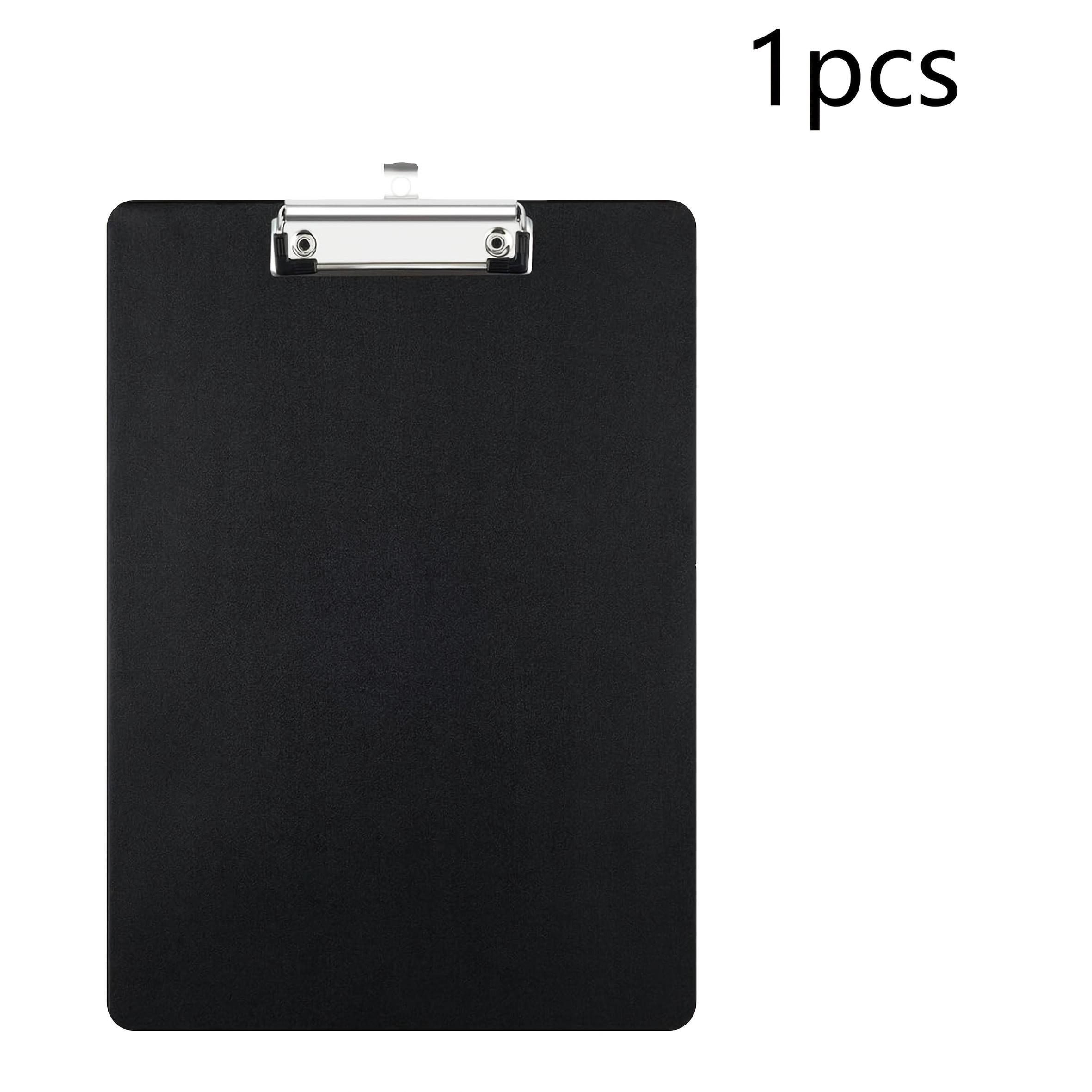 

A4 Clipboard, Clipboard Folder, Black, Writing Board with Binder, Suitable for Notes, Forms, Documents, and Drawings, Black чорний