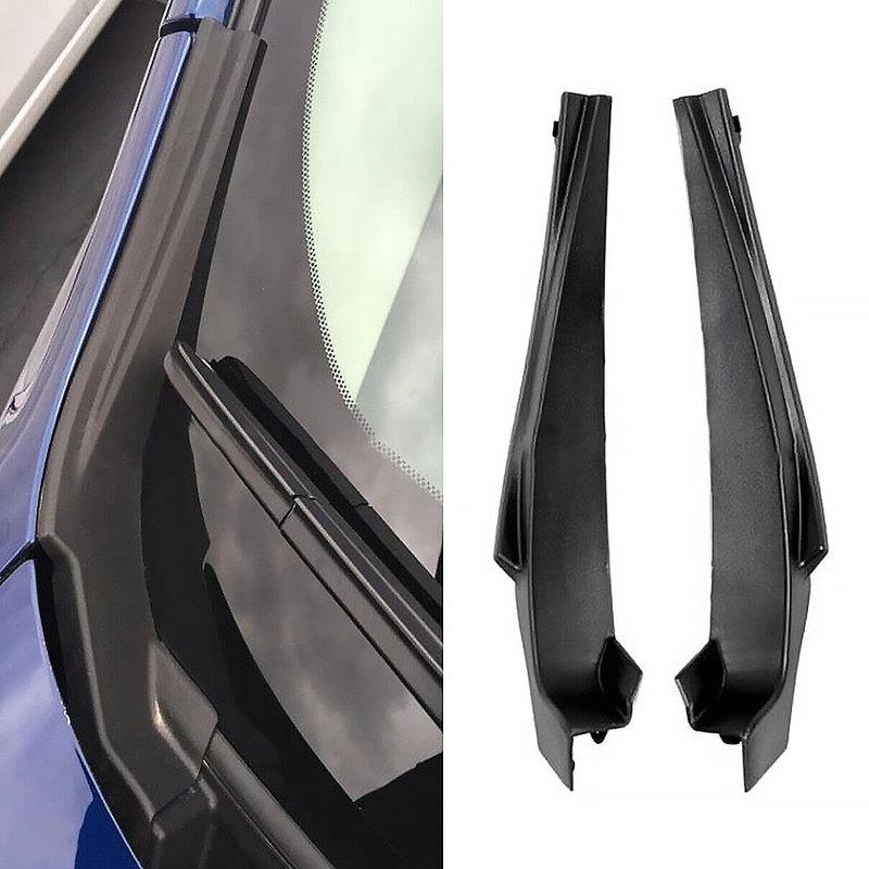 1 Pair For Nissan Sentra 2013-19 Car Front Wiper Side Cowl Extension Cover