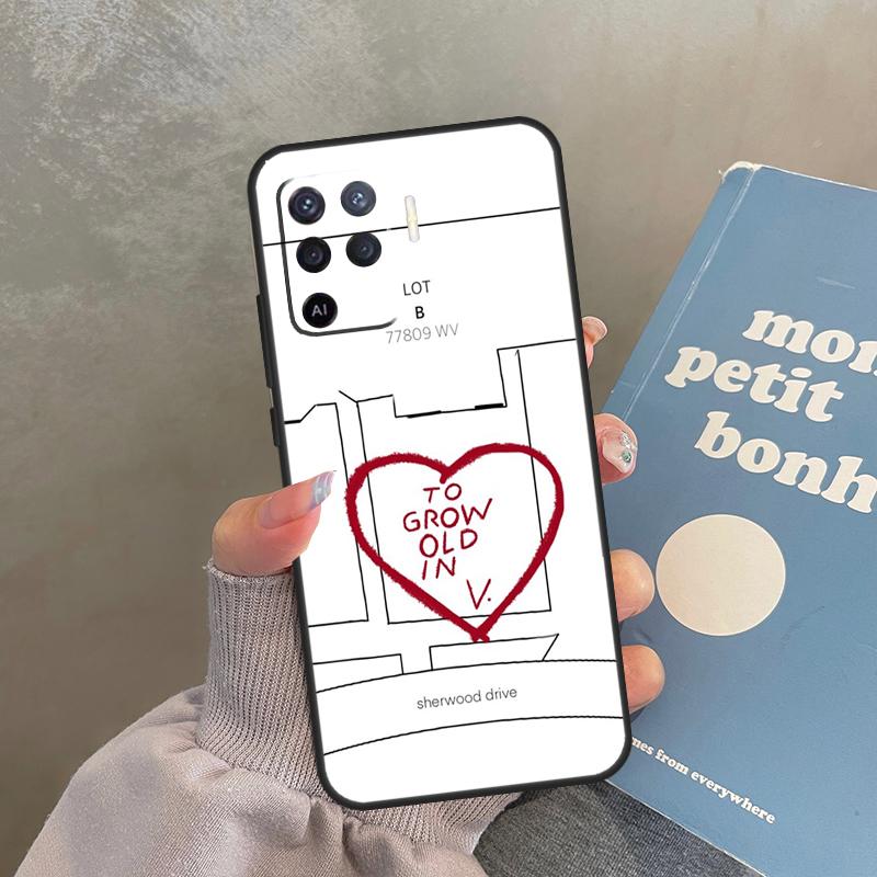 To Grow Old In Case For Oppo A60 A40 A80 A18 A38 A58 A78 A98 A16 A76 A96 A15 A17 A77 A74 A94 A54 A57S Cover