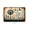 Whimsical Dandelion Wish Metal Sign  Perfect for Birthday Housewarming Gifts  Home Decor  Vintage Art for Family Room Bar