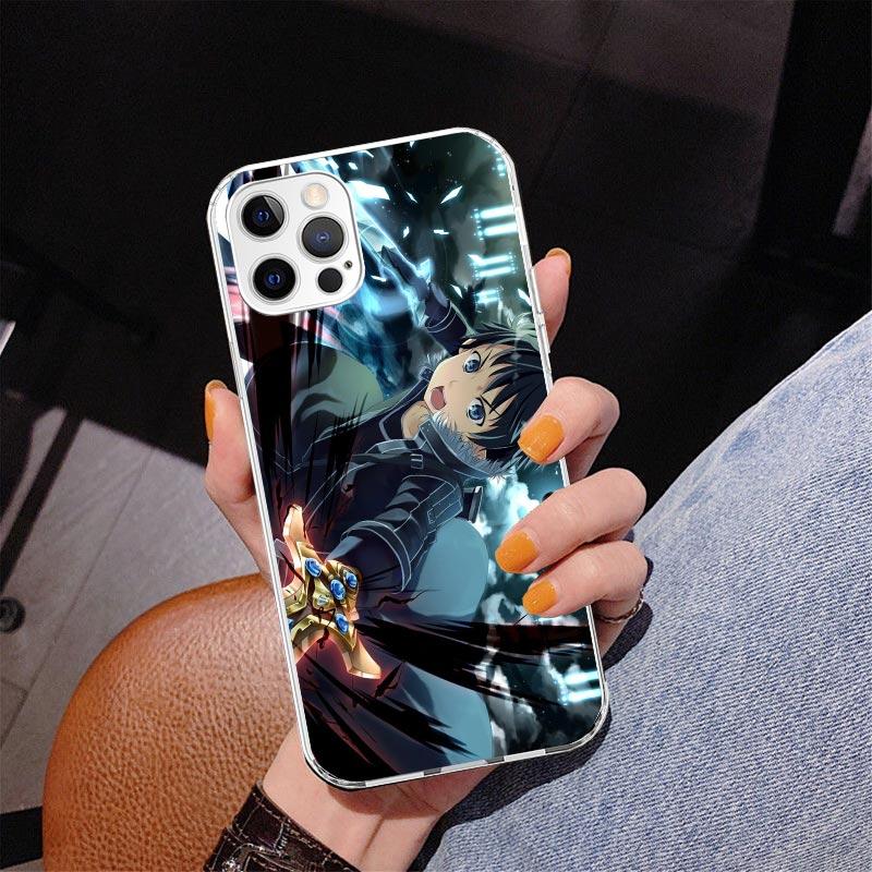 Sword Art Online Anime Phone Case For iPhone 17 Air 16 Pro Max 16E 15 + 14 Plus 11 12 13 Mini 7 8 SE Gift Print Cover Fundas 17