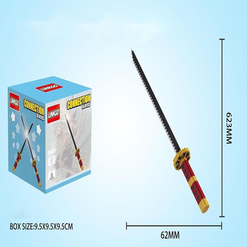One Piece Zoro Shusui Sandai Kitetsu Diy Building Block Toy Figure