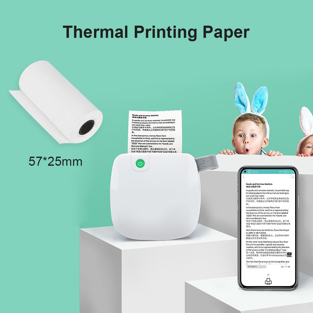 

5 рулонов термобумаги для принтера Instant Print Label для фотопринтера 57x25 мм AU
