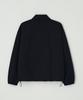 Nus Yei Black Collared Windbreaker Jacket