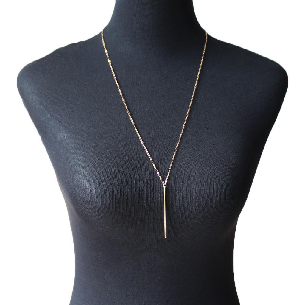 Fashion Necklace, European and American Simple Long Stick Lasso Necklace, Female Popular Handmade Chain, One Piece Is Sent On Behalf of Others.