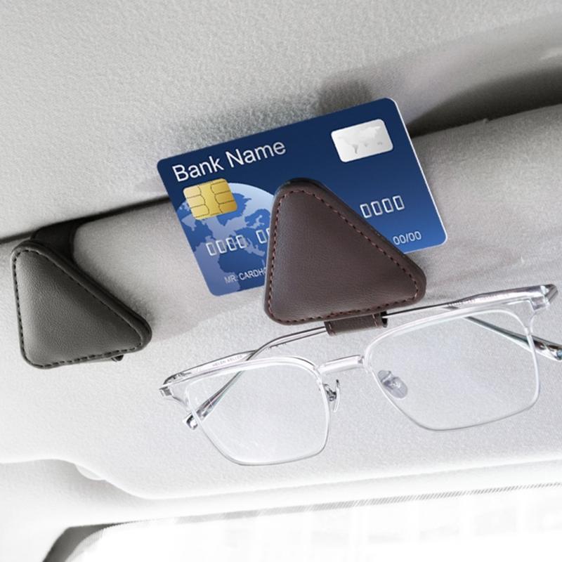 Multifunctional Eyeglass & Sunglass Holder for Car Compact & Practical Sunglass Storage Stylish Car Sunglasses Clamp