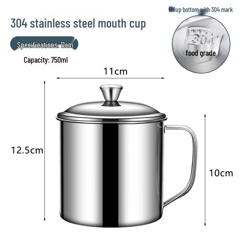 Kids' Anti-Fall Food Grade Stainless Steel Drinking Cup