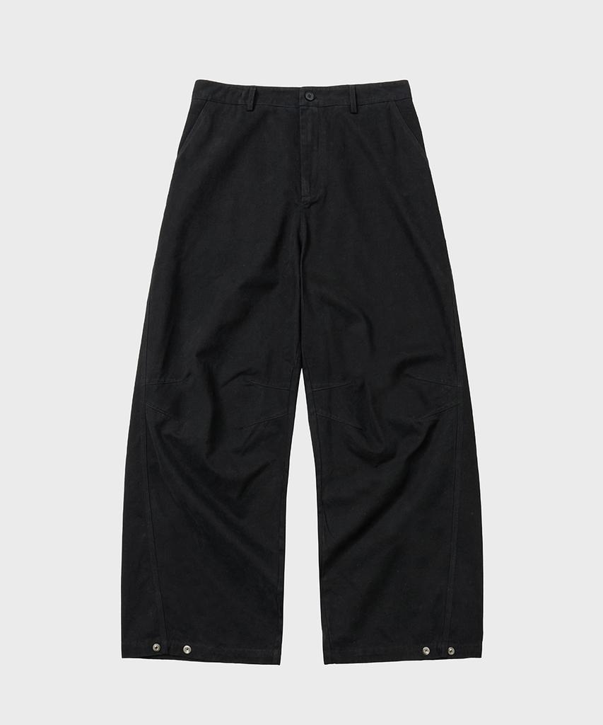 HOOVES Cinch Back Curved Washed Pants [Black]