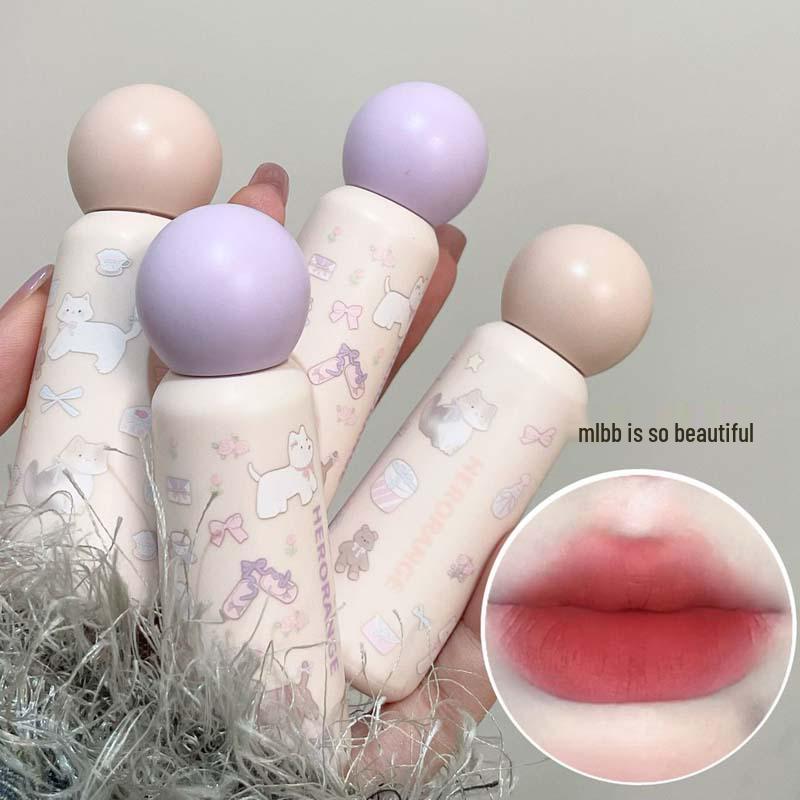 HERORANGE Leap Light Radiant Velvet Matte Lip Mud - Highly Pigmented, Long-Lasting, Complexion Enhancing Gloss