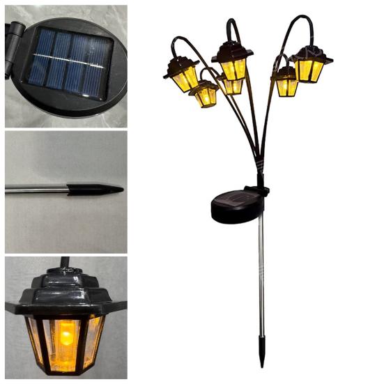 Garden Solar Light Outdoor Solar Powered Decorative Lanterns Ground Insert Waterproof Landscape Lighting for Pathway Driveway Porch Lawn Patio Yard
