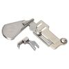 Sewing Machine Binder Stainless Steel Curved Edge Folder with Presser Foot for Bed Sheet Towel