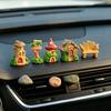 Mini Cartoon House Figurine Miniature Road Sign Chair Stone Letter Box Mushroom Statue House Micro Landscape Fairy Garden Decoration