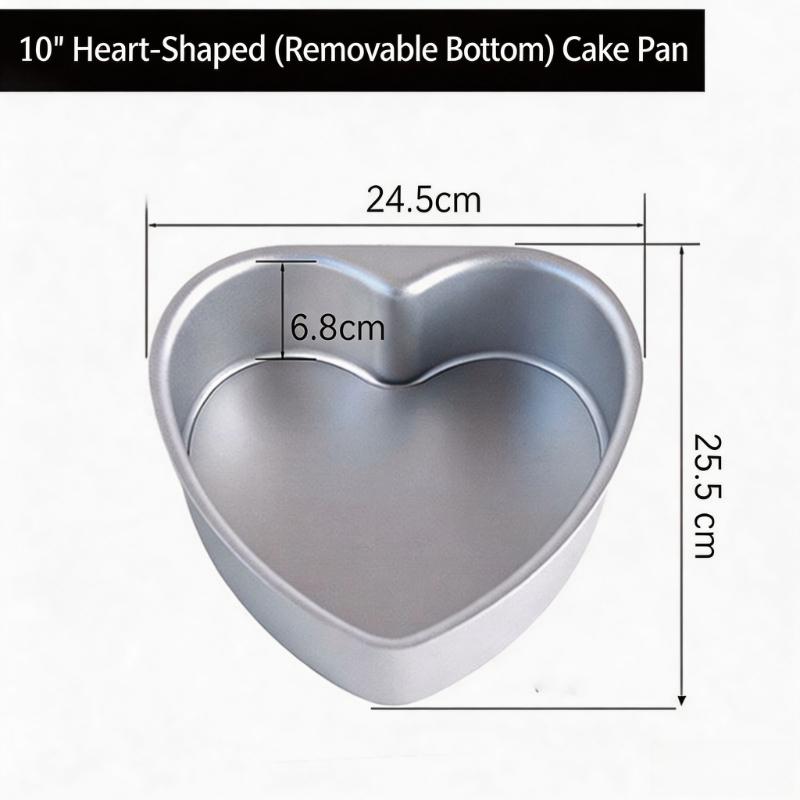 Heart Cake Pan, 3 Inch Stainless Steel Mini Heart Shaped Pans