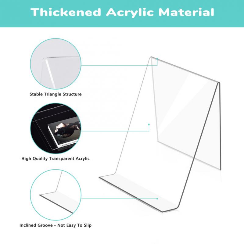 6er-Pack Acryl-Buchständer, Transparenter Ausstellungsständer, Transparenter Halter Zum Präsentieren Von Bildern, Schmuck, Uhrenständer
