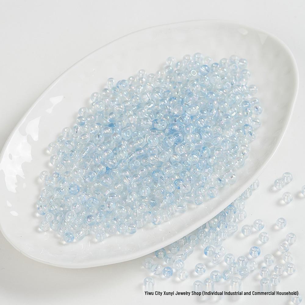 Iridescent AB Glass Rice Beads for DIY Jewelry – Colorful Beaded Bracelet & Necklace Accessories