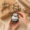 Eco-friendly Pen Holder Cat Flower Pot Holder, Multifunctional Desktop Vase Organizer for Hydroponic Plant Small Plants, Minimalist Stand with