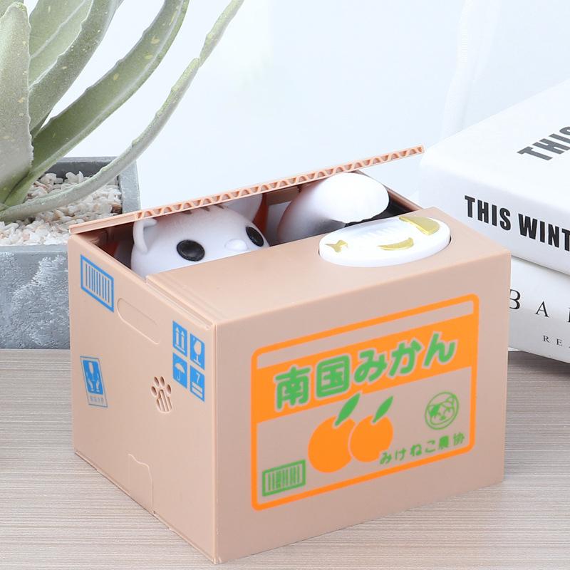 Children's Smart Savings Box - Stealing Cat Electronic Money Bank, Home Decoration & Christmas Gift