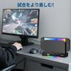 Lüfter für Switch 2-Veröffentlichung Kompatibel mit Nintendo Switch Lwuckbarrt Kühlständer für Switch Wärmeableitung einstellbare RGB Wärmeableitung