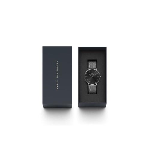 [Official Limited/2 Year Warranty/Genuine] Daniel Wellington DW Men's Watch Classic Mesh Onyx 40mm Watch for Men Silver Blue/Brown Luxury Watch Leathe