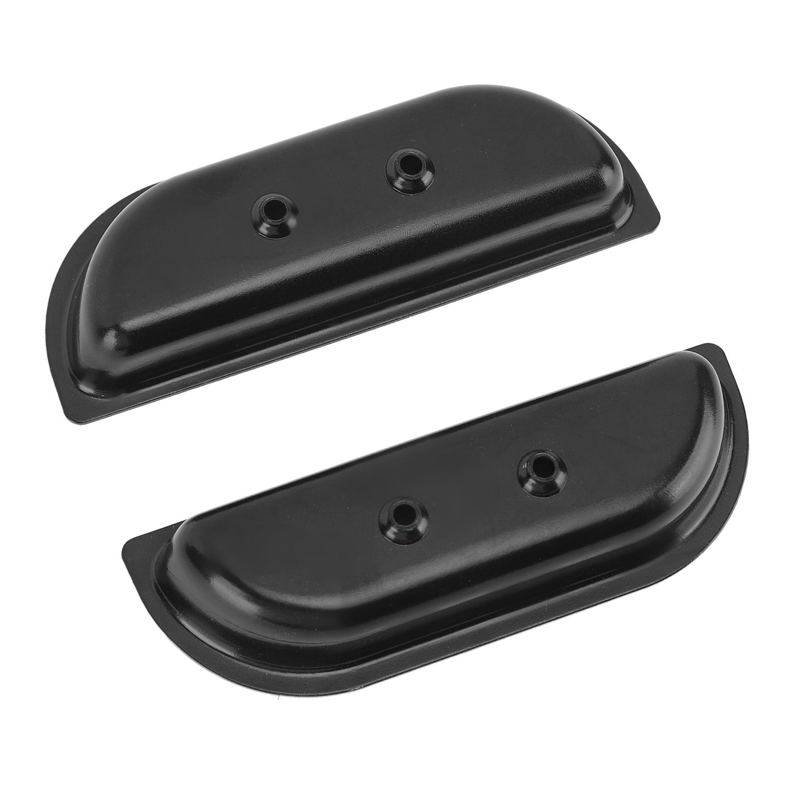 

1pair Door Panel Arm Rest Cups Metal Cup Holder Replacement for Ford Truck F‑100 1973 to 1979 Black