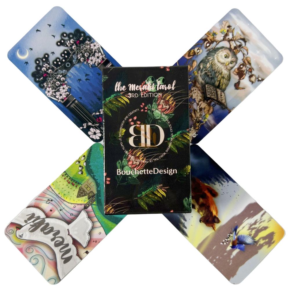 The Mesahi Tarot Cards 3RD EDITION A 79 Deck Oracle English Visions Divination Edition Borad Meraki Tarot Playing Games