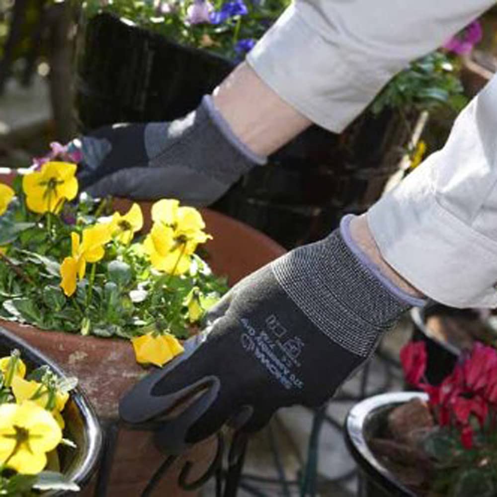 Showaglove Work Gloves 370 Assembly of No. Grip, Medium, Black, 3-Pack (Set 2)