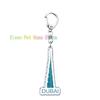 Classic Dubai City Travel Keychains Dxb Airport Tickets Key Chain Ring for Bag Hero Pendant Keyring Jewelry Fans Gifts