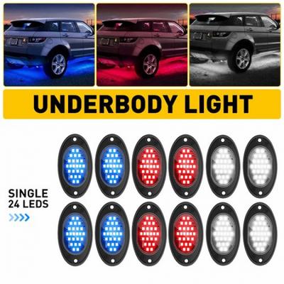 LED Rock Lights Underbody Light 9W For Jeep Offroad Truck ATV UTV 4X4 Car Boat A