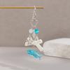 Glass Bead Beaded Starfish Turtle Keyring Zinc Zinc Alloy Shell Dolphin Tassel Pendant  Beach