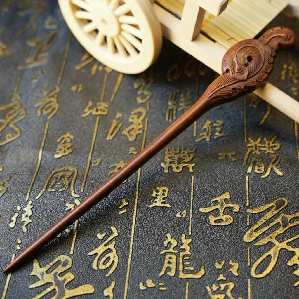 Vintage Hair Stick NaturalSandalwood Hairpin Women Girls Hair Clips Pins Antiquity Chinese Style Hair Accessories Jewelry Women