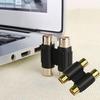 Nový F/F Audio Video Dual RCA spojovací kabel Adaptér Spojovací konektor Zástrčka Female To Female