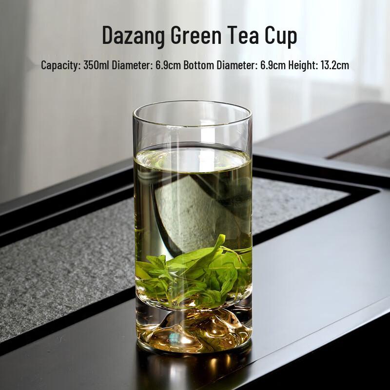 Gold-Rimmed Crystal Glass Cups Set