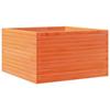 VidaXL Planter Wax Brown 80x80x45.5 Cm Solid Pine Wood, Outdoor Planter, Flower Box, Plant Box, 847260