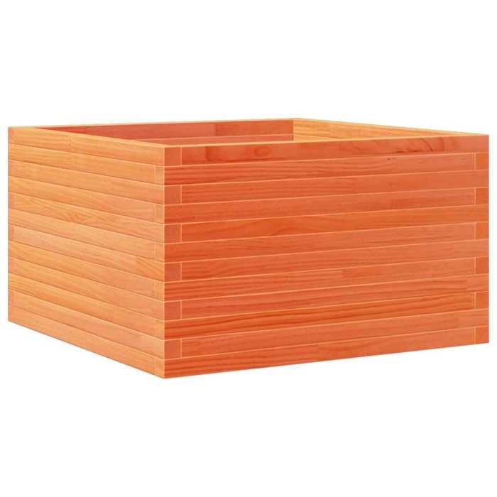 VidaXL Planter Wax Brown 80x80x45.5 Cm Solid Pine Wood, Outdoor Planter, Flower Box, Plant Box, 847260