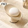 Lotus Leaf Soap Dish Holder, Self Draining Box, Elegant Nordic Style Decorative Container, for Home Bathroom Countertop Non Slip