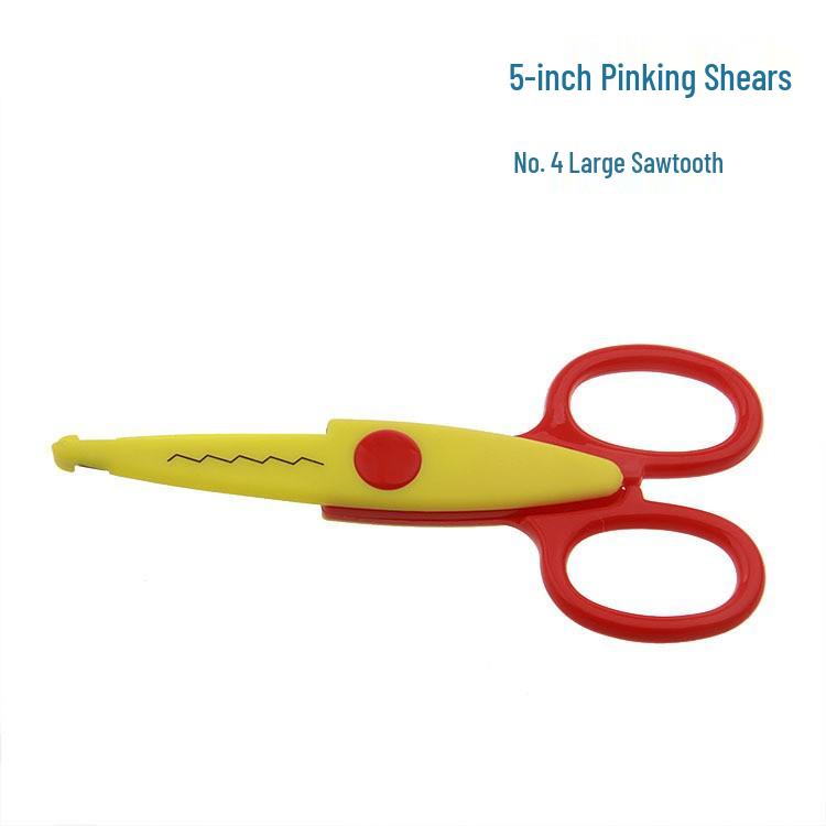 Children's Craft Safety Scissors - 5-inch Fun Patterned Blades for DIY and Albums
