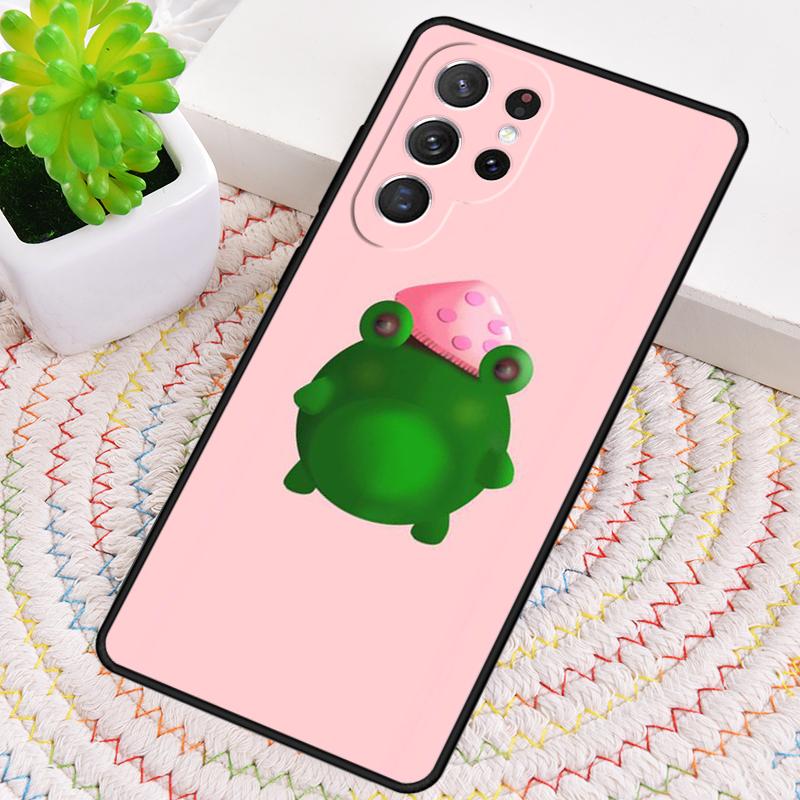 

mushroom frog Cartoon Silicone Phone Case For Samsung Galaxy note 10 pro S26 S25 S24 S23 S22 S21 Plus S25Ultra Capa Cover Galaxy S21 FE 5G