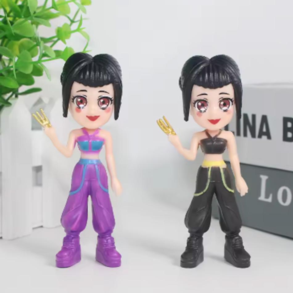 8 Stück/Set Anime Dämonenjäger Actionfigur Spielzeug Derpys Tiger Rumi Mira Zoey Sussy Figur Puppe für Kinder Fa