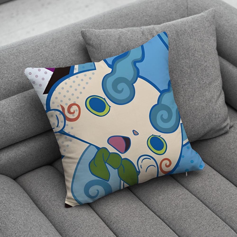 Yokai Cute Watch Pillow Case Soft Cushion Cases for Farmhouse Sofa Decor Home Decorations and Protector