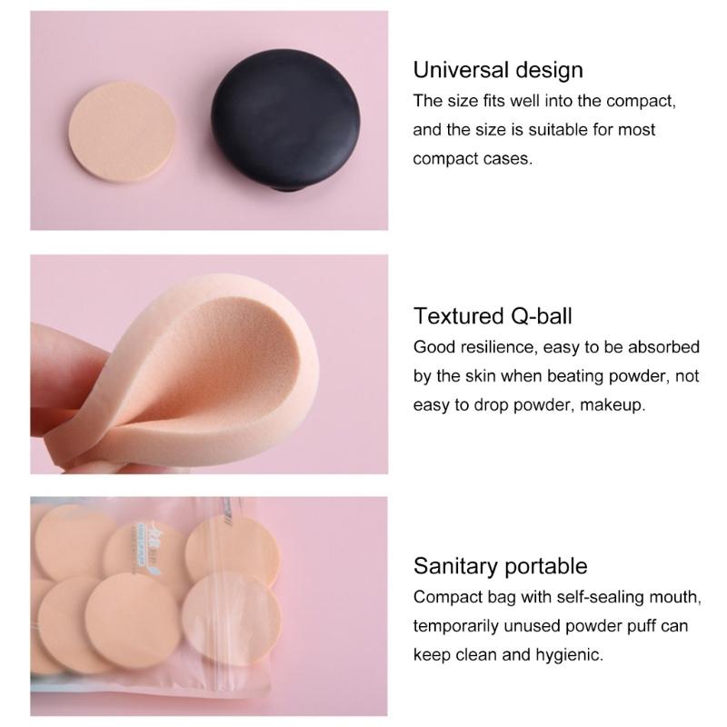 12Pcs Face Sponges Set Soft Makeup Blending Puff For Cosmetic Application Soft Foam Puff Face Cleansing Pads