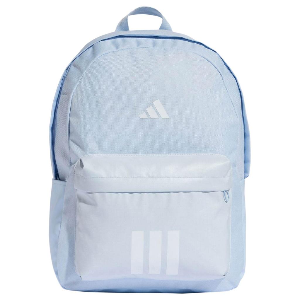 Adidas 3 StripesSportswear Plain Weave Fabric Backpack Unisex Crystal Blue & White KQ7972