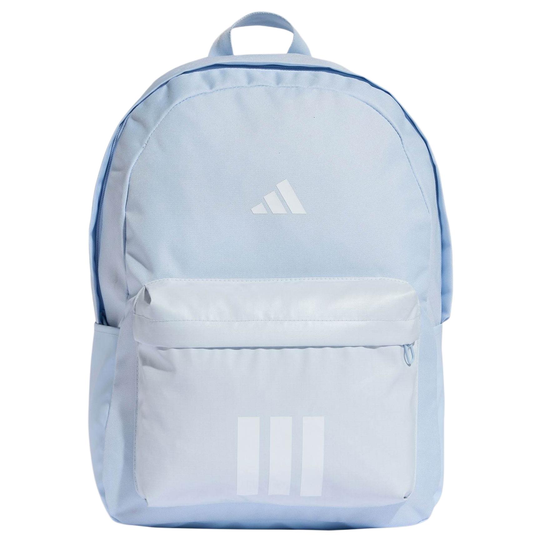 

Adidas 3-Stripes Sportswear 27.4L Classic Logo Plain Fabric Backpack Unisex Backpack Crystal-Blue White KQ7972 Crystal Blue & White