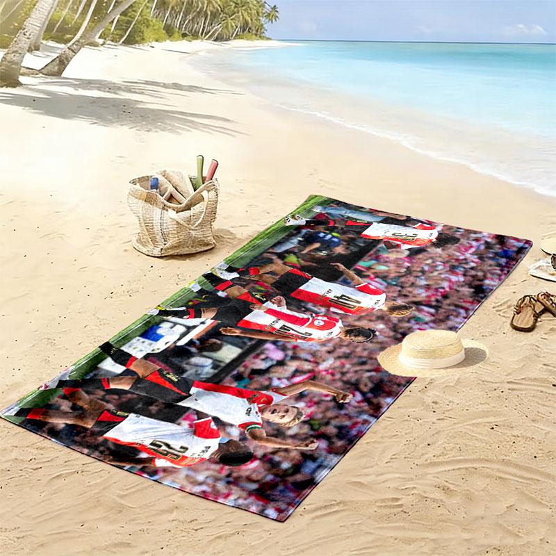 Asciugamano da Spiaggia con Stampa FC Feyenoord, Asciugamano Grande Morbido ad Asciugatura Rapida per Spiaggia Campeggio Nuoto