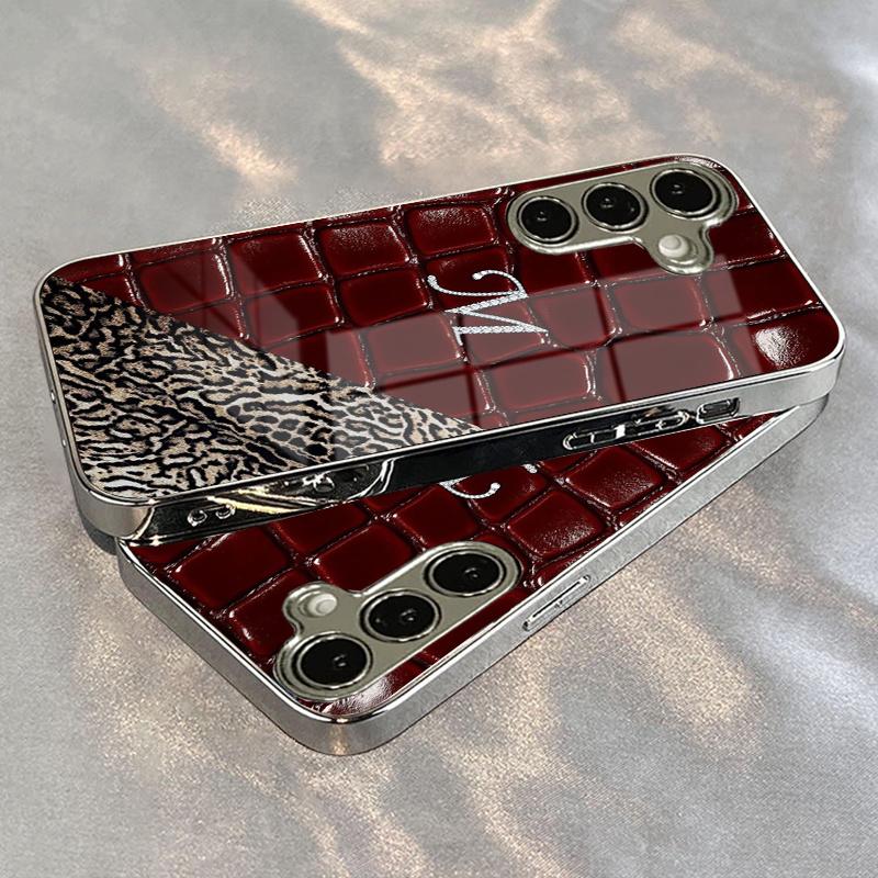 Custodia rigida in TPU Vetro Galvanizzato per Samsung Galaxy S26 S25 S24 S23 S22 S21 FE Ultra Plus Resistente ai Graffi Protezione Avanzata
