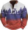 Men's Christmas Snowflake Tree Print Hoodie - Autumn 2025 Edition