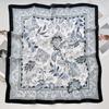 1116 New Korean Version Versatile Printed Decorative Silk Scarf Chinese Style Temperament Elegant Ribbon Tie Hair Tie Bag Small Scarf