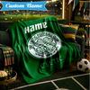 Coperta Personalizzata con Stemma Calcio Celtico Leggera Ideale per Letto Perfetta per Viaggi, Campeggio, Soggiorni, Divani, Regalo di Natale