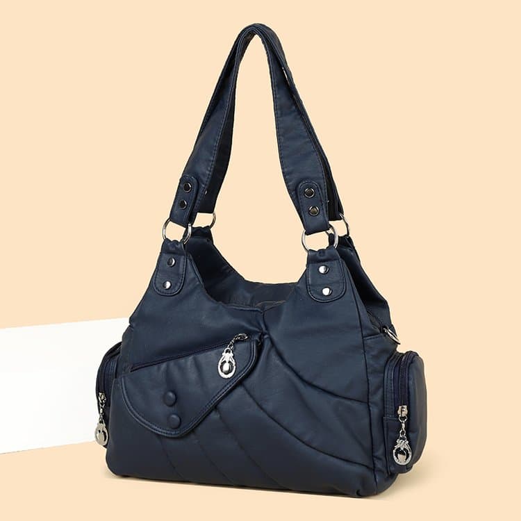 Folded tote bag women's large capacity shoulder messenger bag